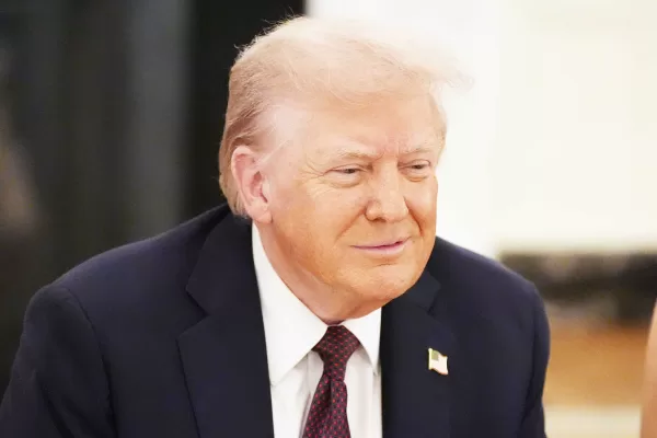 President Donald Trump speaks at a dinner in the State Dinning Room of the White House, Thursday, Sept. 4, 2025, in Washington. (AP Photo/Alex Brandon)