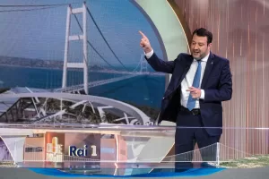 Foto Mauro Scrobogna /LaPresse
21-03-2023 Roma (Italia) – Politica – RAI – trasmissione Cinque Minuti – Nella foto: Matteo Salvini ospite di Bruno Vespa con il progetto del ponte sullo stretto di Messina
March 21, 2023 Rome (Italy) – Politics – broadcast Five Minutes – In the photo: Matteo Salvini guest of Bruno Vespa with the project of the bridge over the Strait of Messina Foto Mauro Scrobogna /LaPresse
21-03-2023 Roma (Italia) – Politica – RAI – trasmissione Cinque Minuti – Nella foto: Matteo Salvini ospite di Bruno Vespa con il progetto del ponte sullo stretto di Messina
March 21, 2023 Rome (Italy) – Politics – broadcast Five Minutes – In the photo: Matteo Salvini guest of Bruno Vespa with the project of the bridge over the Strait of Messina