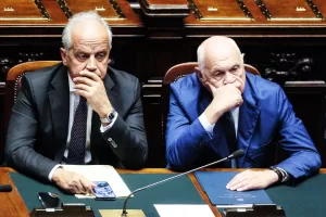 Il Ministro dell’interno Matteo Piantedosi, il Ministro della Giustizia Carlo Nordio durante lo svolgimento del question time alla Camera dei Deputati a Roma, Mercoledì, 25 Giugno 2025 (foto Mauro Scrobogna / LaPresse) 

Minister of interior Matteo Piantedosi, Minister of Justice Carlo Nordio in occasion of the question time in the Chamber of Deputies in Rome, Wednesday,   June 25 2025. (Photo by Mauro Scrobogna / LaPresse )