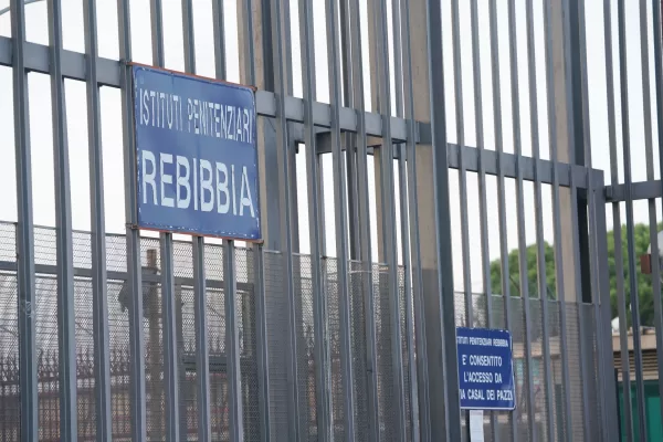 ESTERNI  ENTRATA CARCERE DI REBIBBIA ISTITUTO PENITENZIARIO ISTITUTI PENITENZIARI