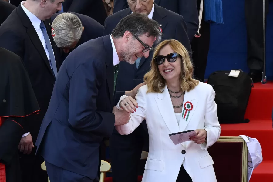 GIANCARLO GIORGETTI MINISTRO E GIORGIA MELONI PRESIDENTE CONSIGLIO
