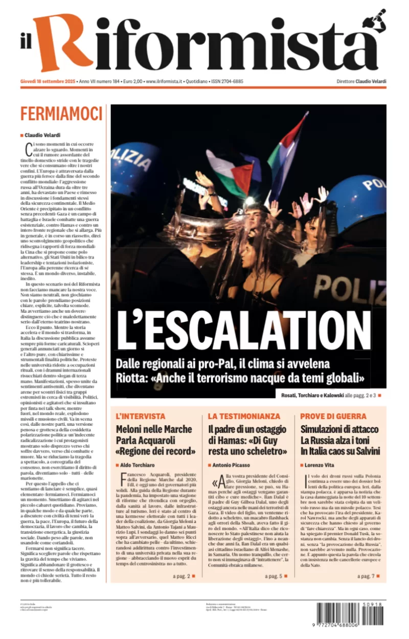 Quotidiano del 18 Settembre 2025