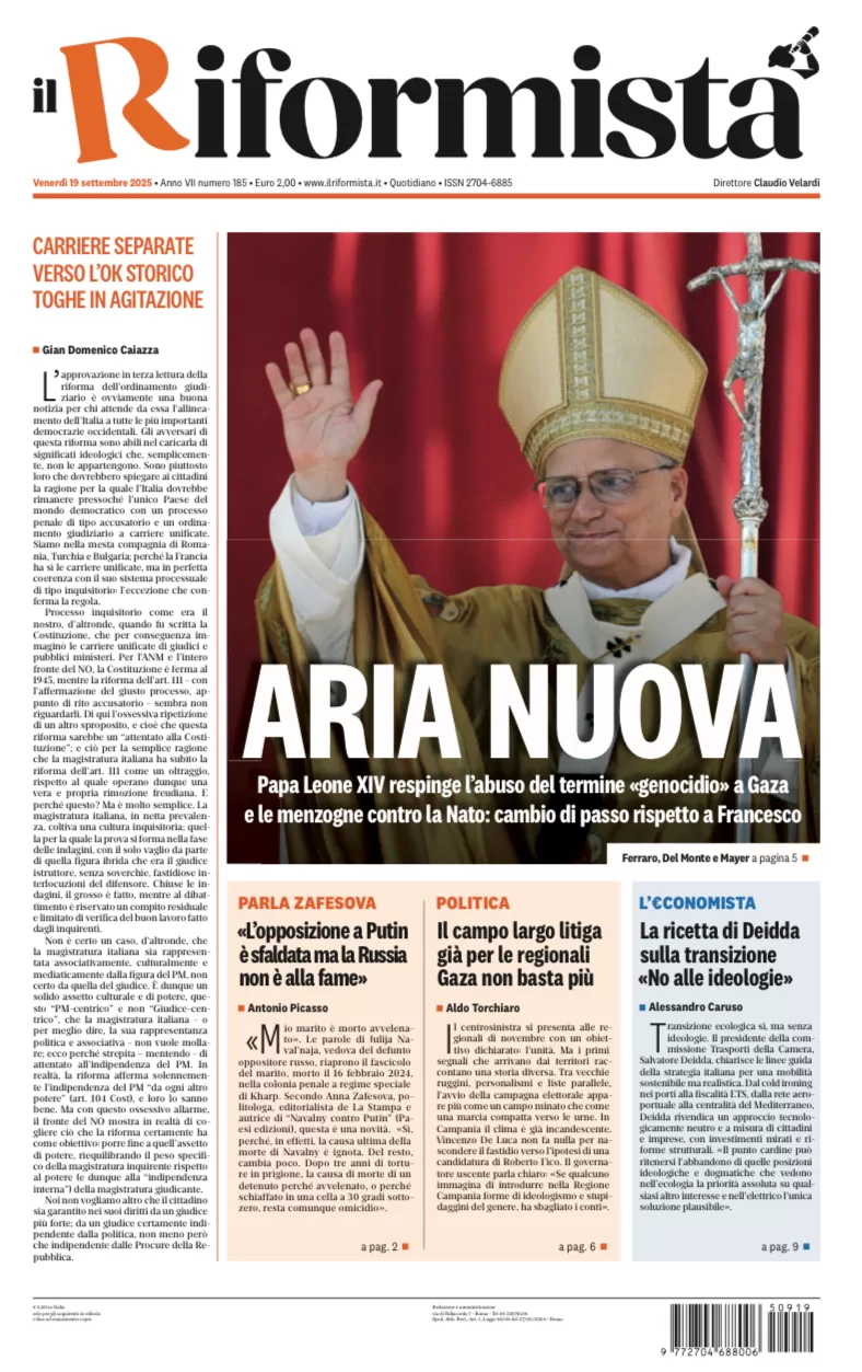 Quotidiano del 19 Settembre 2025