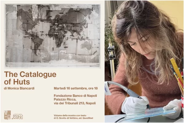 Alla Fondazione Banco Napoli “The catalogue of huts”, la mostra scritta con la luce di Monica Biancardi Alla Fondazione Banco Napoli “The catalogue of huts”, la mostra scritta con la luce di Monica Biancardi