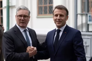 KEIR STARMER PRIMO MINISTRO INGLESE, EMMANUEL MACRON PRESIDENTE FRANCIA