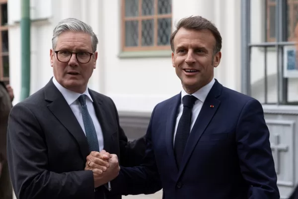 KEIR STARMER PRIMO MINISTRO INGLESE, EMMANUEL MACRON PRESIDENTE FRANCIA