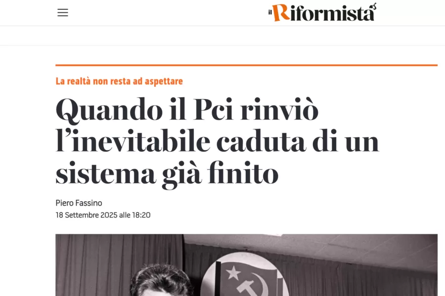 PCI-Labour, ultimo incontro: quando uno era in dissoluzione e l’altro in trasformazione