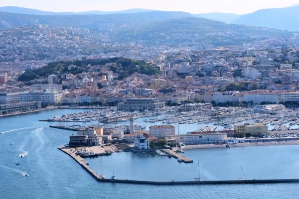 A view of Trieste harbour, north-eastern Italy, Sunday, Oct. 12, 2025. (AP Photo/Luca Bruno) 


Associated Press / LaPresse
Only italy and spain
