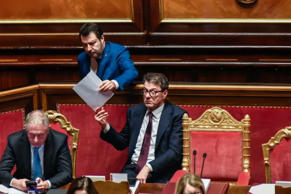 MATTEO SALVINI MINISTRO INFRASTRUTTURE, GIANCARLO GIORGETTI MINISTRO ECONOMIA