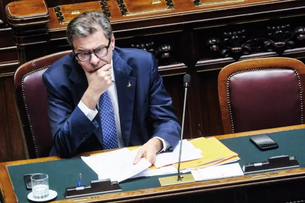 Il Ministro dell’economia Giancarlo Giorgetti durante lo svolgimento del question time alla Camera dei Deputati a Roma, Mercoledì, 30 Luglio 2025 (foto Mauro Scrobogna / LaPresse) 

Minister of economy Giancarlo Giorgetti in occasion of the question time in the Chamber of Deputies in Rome, Wednesday,   July 30 2025. (Photo by Mauro Scrobogna / LaPresse )