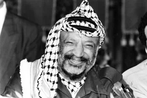 Foto LaPresse Torino/Archivio storico
Storico
anni ’90
Yasser Arafat
Yāsser ʿArafāt (Il Cairo, 24 agosto 1929 – Clamart, 11 novembre 2004) è stato un politico palestinese.
nella foto: Yasser Arafat

Photo LaPresse Turin/Archives historical
Hystory
90’s
Yasser Arafat
in the photo: Yasser Arafat