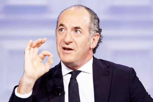 Il governatore della regione Veneto Luca Zaia durante la trasmissione Porta a Porta, Roma, Martedì, 3 Dicembre 2024 (Foto Roberto Monaldo / LaPresse)

Governor of the Veneto region Luca Zaia during the tv program Porta a Porta, Rome, Tuesday, December 03, 2024 (Photo by Roberto Monaldo / LaPresse)