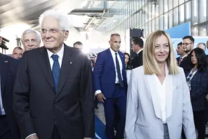 IL PRESIDENTE DELLA REPUBBLICA SERGIO MATTARELLA GIORGIA MELONI PRESIDENTE DEL CONSIGLIO
