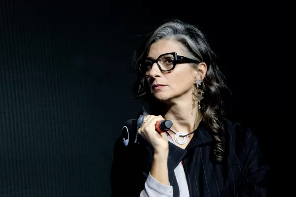 Francesca Albanese relatrice speciale delle Nazioni Unite sui territori palestinesi occupati in occasione di fanpage Rumore festival 2025. Roma Domenica 05 Ottobre 2025. (foto Mauro Scrobogna / LaPresse) 

Francesca Albanese, United Nations Special Rapporteur on the Occupied Palestinian Territories at the fanpage Rumore Festival 2025. Rome, Sunday October 05 2025. (Photo by Mauro Scrobogna / LaPresse)