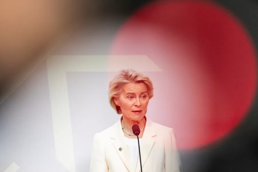 President of the European Commission, Ursula von der Leyen, speaks at a final press conference at Christiansborg Palace in Copenhagen on Wednesday, Oct. 1, 2025. (Ida Marie Odgaard/Ritzau Scanpix via AP)


Associated Press/LaPresse