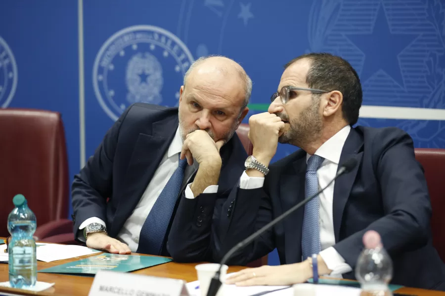 ORAZIO SCHILLACI MINISTRO DELLA SALUTE, MARCELLO GEMMATO SOTTOSEGRETARIO ALLA SALUTE