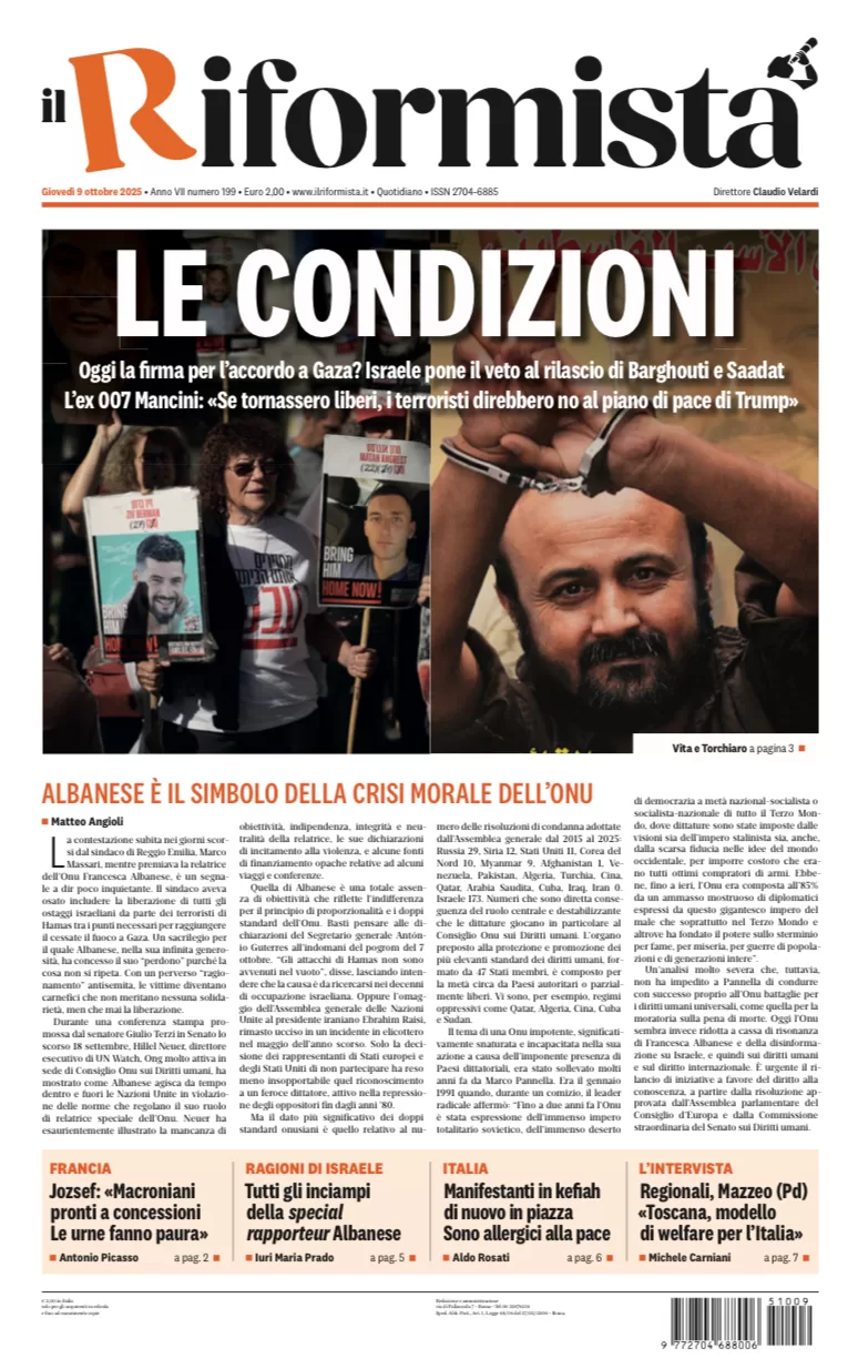 Quotidiano del 9 Ottobre 2025