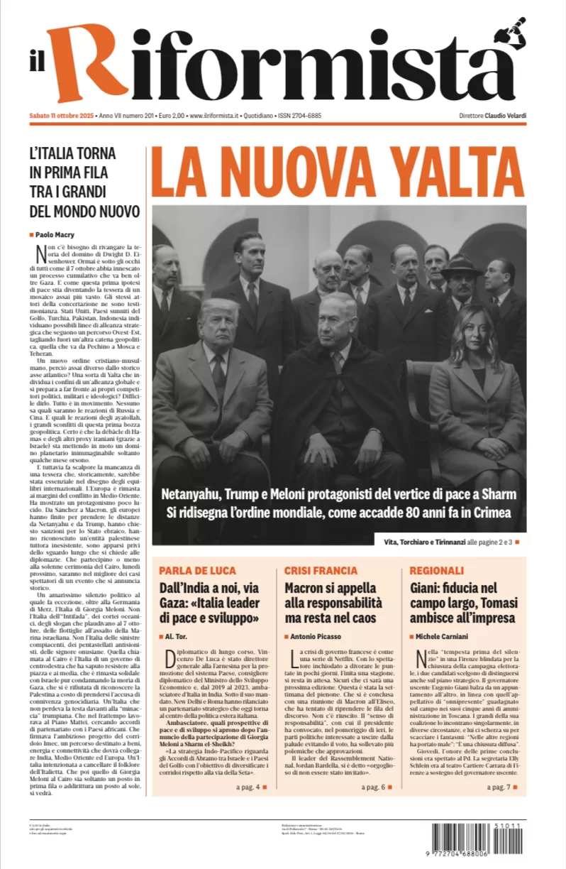 Quotidiano dell’11 Ottobre 2025