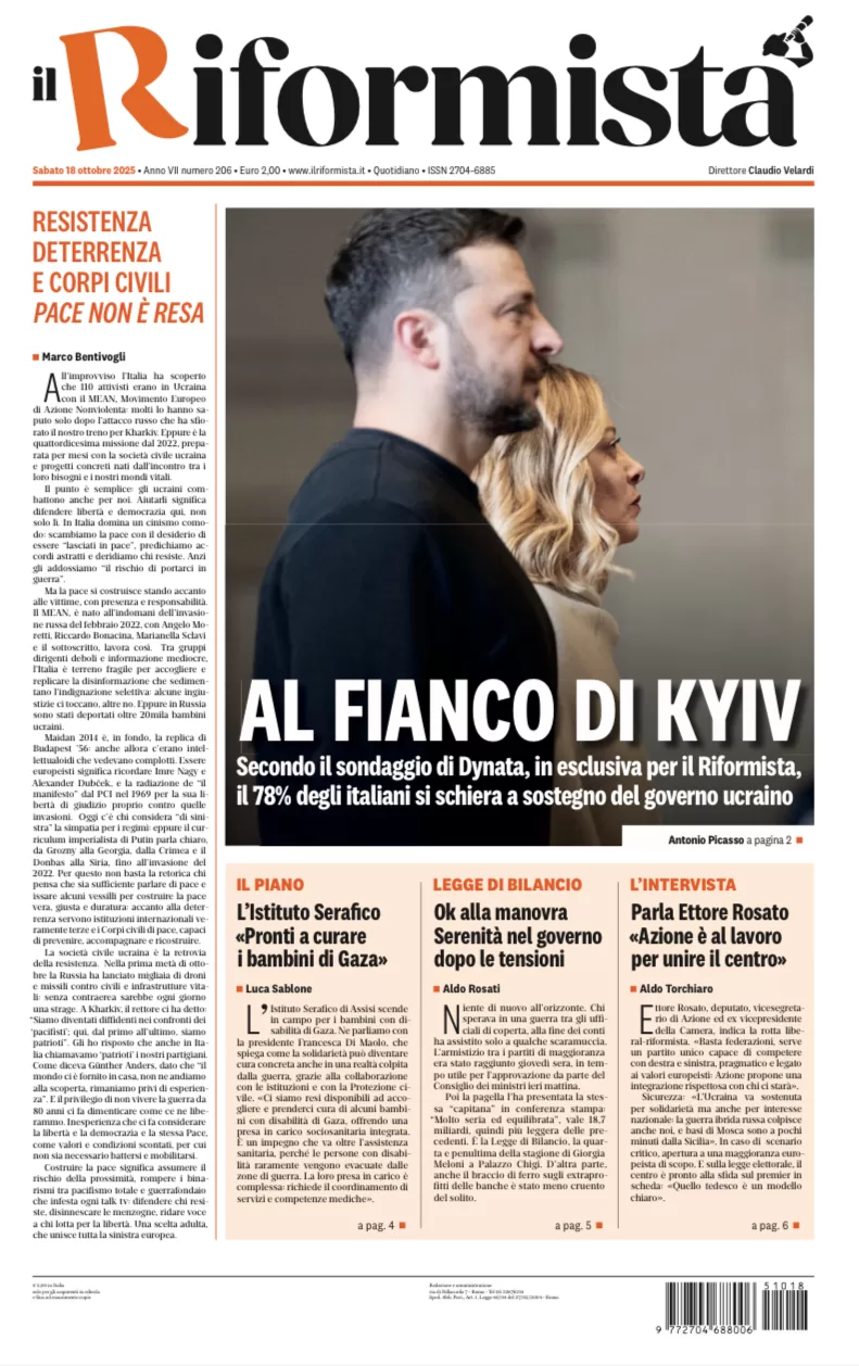 Quotidiano del 18 Ottobre 2025