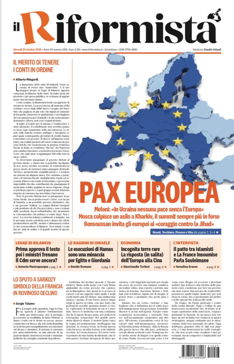 Quotidiano del 23 Ottobre 2025