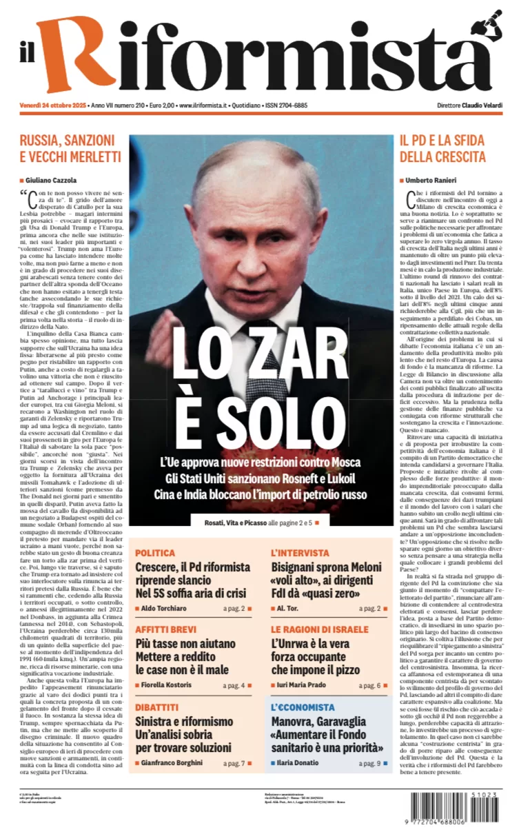 Quotidiano del 24 Ottobre 2025