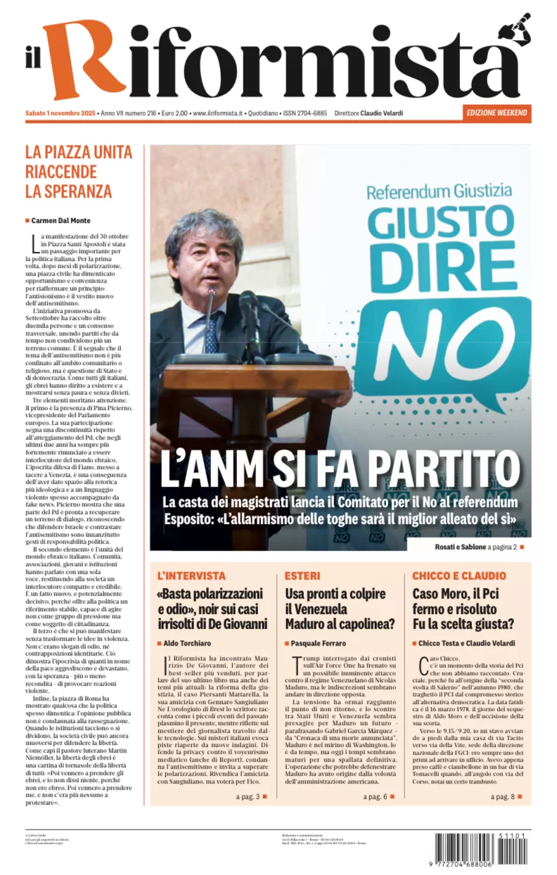 Quotidiano del 1° Novembre 2025