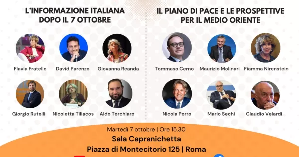 Informazione italiana, pace e prospettive dopo il 7 ottobre: il Live sul Riformista con Porro, Sechi, Cerno, Molinari, Parenzo e Velardi