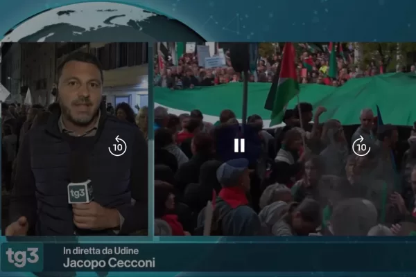 Jacopo Cecconi idolo dei pro Pal, così il giornalista Rai diventa Francesca Albanese per qualche ora: video virale, polemiche e precisazioni (“parlava di calcio”)