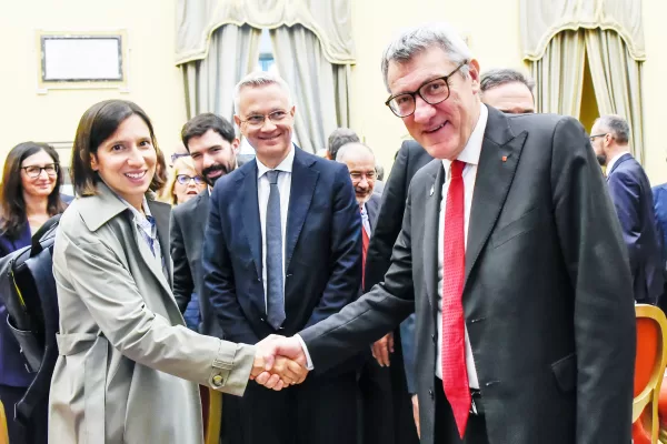 ELLY SCHLEIN SEGRETARIA PD, MAURIZIO LANDINI SG CGIL