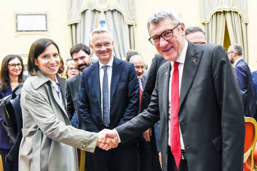 ELLY SCHLEIN SEGRETARIA PD, MAURIZIO LANDINI SG CGIL