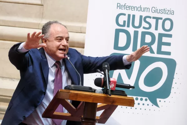 Il Procuratore di Napoli Nicola Gratteri in occasione dell’Assemblea generale dell’Associazione Nazionale Magistrati tenuta presso la Corte di Cassazione a Roma, Sabato 25 Ottobre 2025 (foto Mauro Scrobogna / LaPresse) 

Prosecutor of Naples Nicola Gratteri on the occasion of the General Assembly of the National Association of Magistrates held at the Court of Cassation in Rome Saturday October 25 2025. (Photo by Mauro Scrobogna / LaPresse)