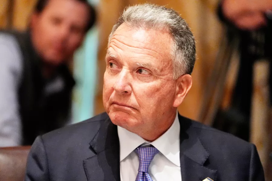 White House Special Envoy to the Middle East Steve Witkoff listens as President Donald Trump speaks before a lunch with Ukraine’s President Volodymyr Zelenskyy in the Cabinet Room of the White House, Friday, Oct. 17, 2025, in Washington. (AP Photo/Alex Brandon)