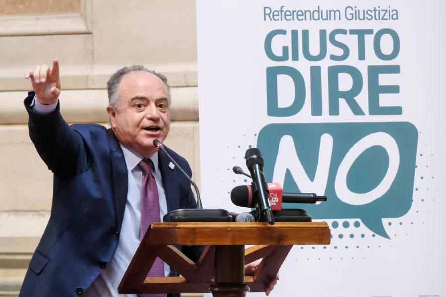 Il Procuratore di Napoli Nicola Gratteri in occasione dellAssemblea generale dellAssociazione Nazionale Magistrati tenuta presso la Corte di Cassazione a Roma, Sabato 25 Ottobre 2025 (foto Mauro Scrobogna / LaPresse) 

Prosecutor of Naples Nicola Gratteri on the occasion of the General Assembly of the National Association of Magistrates held at the Court of Cassation in Rome Saturday October 25 2025. (Photo by Mauro Scrobogna / LaPresse)