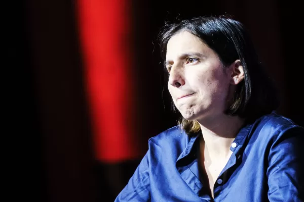 La segretaria del Pd Elly Schlein in occasione di fanpage Rumore festival 2025. Roma Domenica 05 Ottobre 2025. (foto Mauro Scrobogna / LaPresse) 

Democratic Party Secretary Elly Schlein at the fanpage Rumore Festival 2025. Rome, Sunday October 05 2025. (Photo by Mauro Scrobogna / LaPresse)