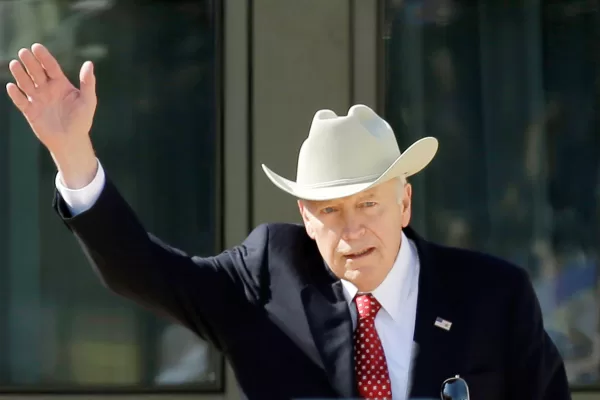 FILE – In this April 25, 2013, file photo former Vice President Dick Cheney participates in the dedication of the George W. Bush Presidential Center in Dallas. In an interview Sunday, Oct. 27, 2013, Cheney said Republicans need to look to a new generation of leaders as the party deals with poor approval ratings following a 16-day partial-government shutdown. He said Republicans need to have “first-class” candidates and look to its strategy and a new generation. (AP Photo/David J. Phillip, File)