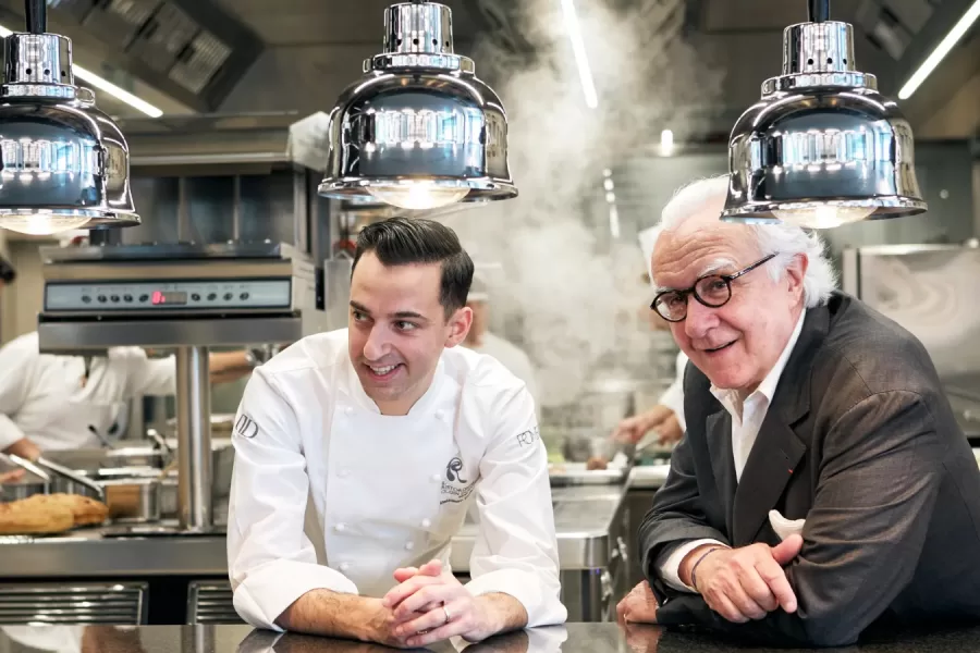 Alessandro Lucassino e Alain Ducasse.