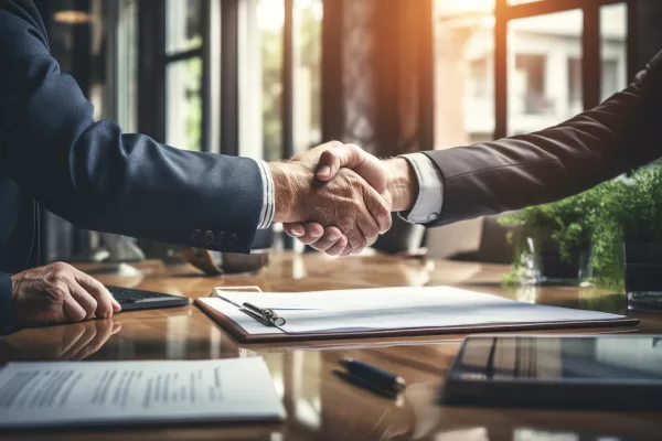 ACCORDO STRETTA DI MANO CONCLUSIONE TRATTATIVA COLLABORAZIONE CONTRATTO
JOINT VENTURE GENERATE AI ACCORDO STRETTA DI MANO CONCLUSIONE TRATTATIVA COLLABORAZIONE CONTRATTO
JOINT VENTURE GENERATE AI