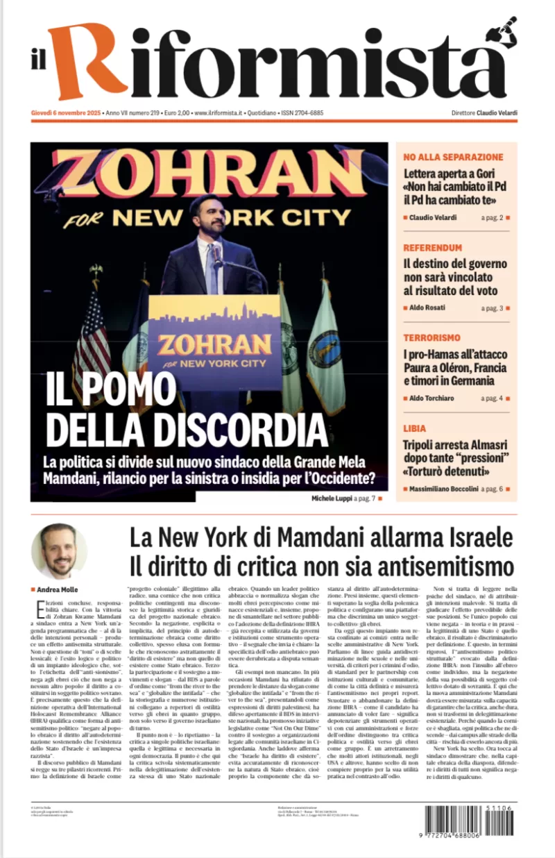 Quotidiano del 6 Novembre 2025