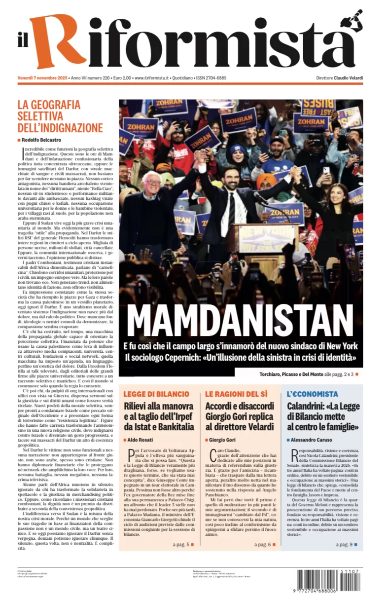 Quotidiano del 7 Novembre 2025