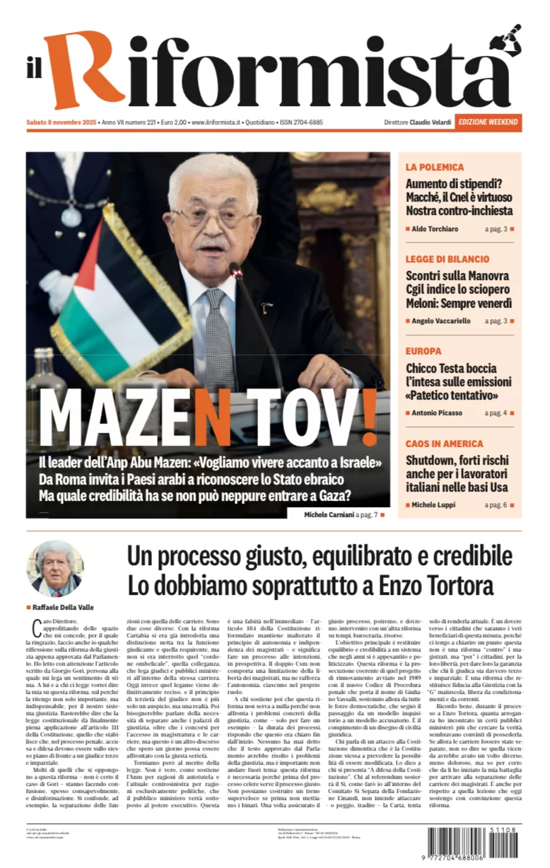 Quotidiano dell’8 Novembre 2025