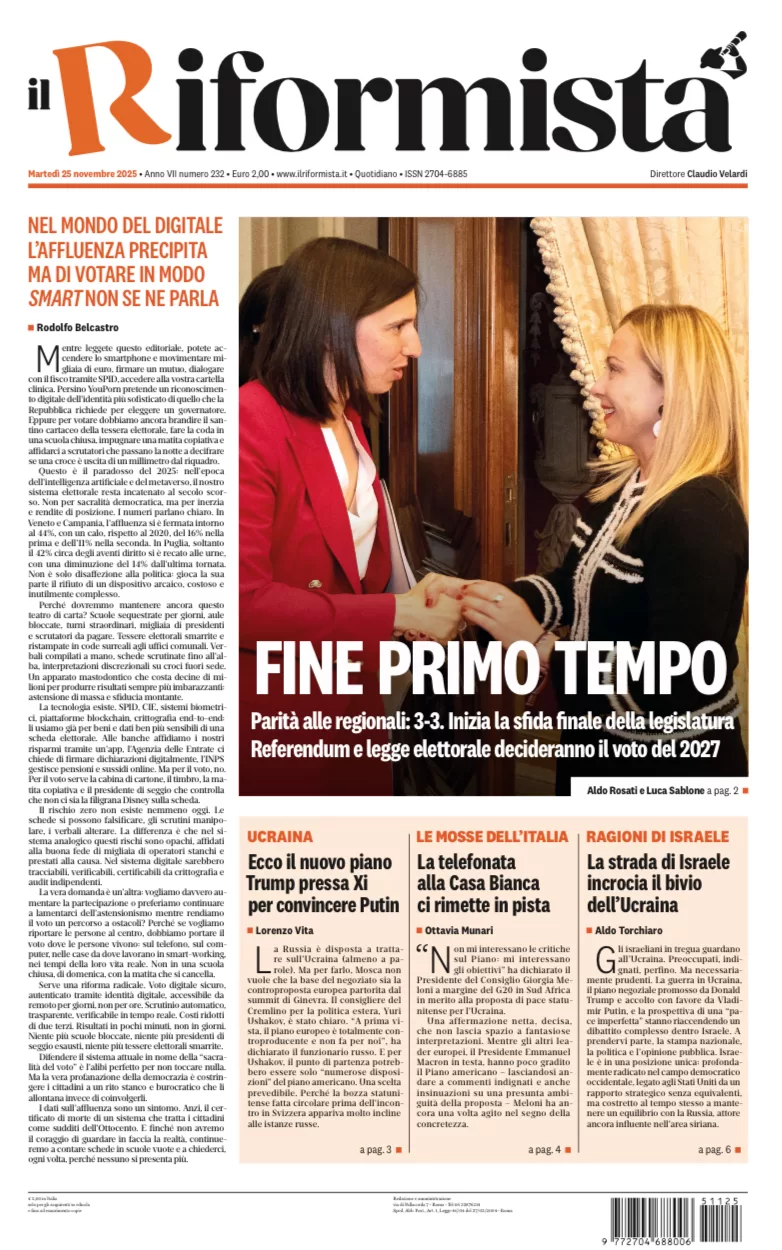 Quotidiano del 25 Novembre 2025