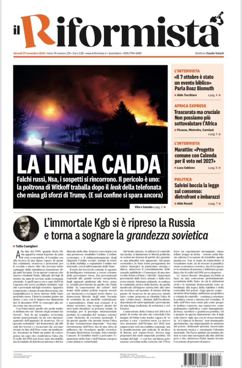 Quotidiano del 27 Novembre 2025