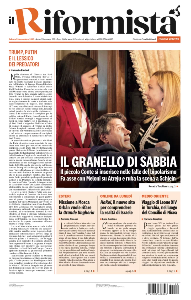 Quotidiano del 29 Novembre 2025