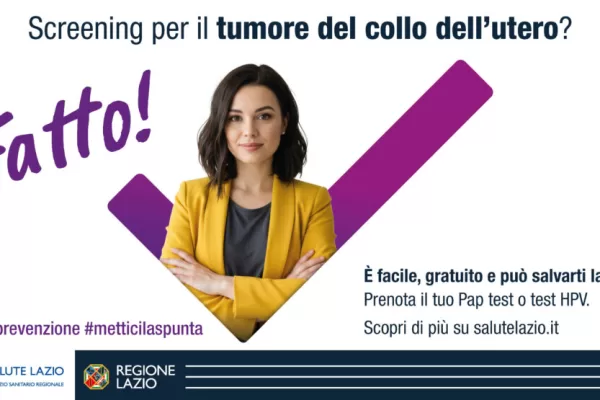 Tumore al collo dell’utero, nel Lazio la sensibilizzazione arriva sul grande schermo