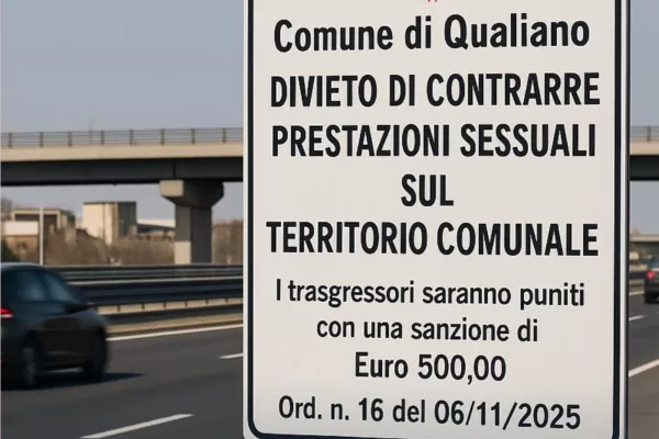 Napoli, contrattare con le prostitute costa fino a 500 euro. L’ordinanza del sindaco di Qualiano: “In quella strada passano bambini” Napoli, contrattare con le prostitute costa fino a 500 euro. L’ordinanza del sindaco di Qualiano: “In quella strada passano bambini”