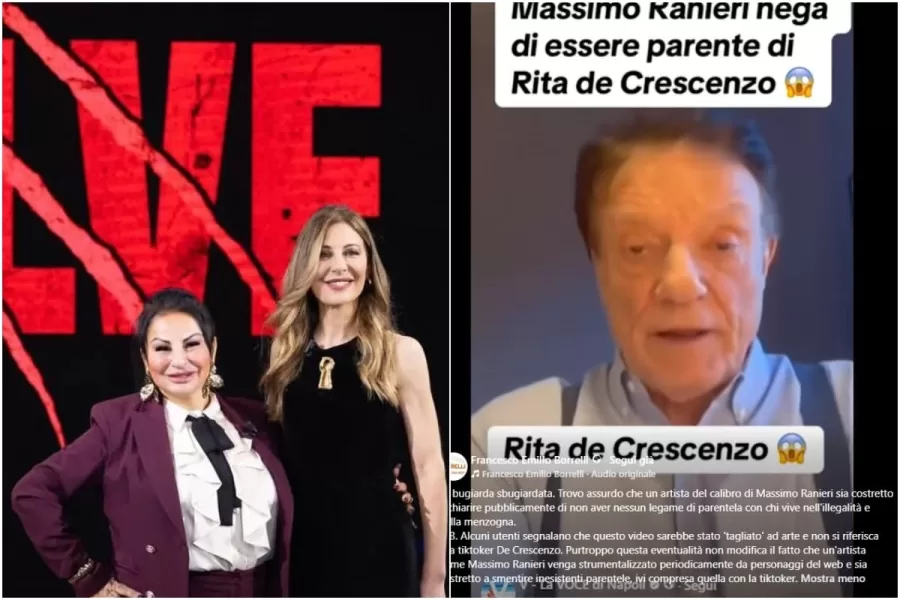 Borrelli attacca Rita De Crescenzo ma sbaglia: il video di Massimo Ranieri che “la sbugiarda” è fake