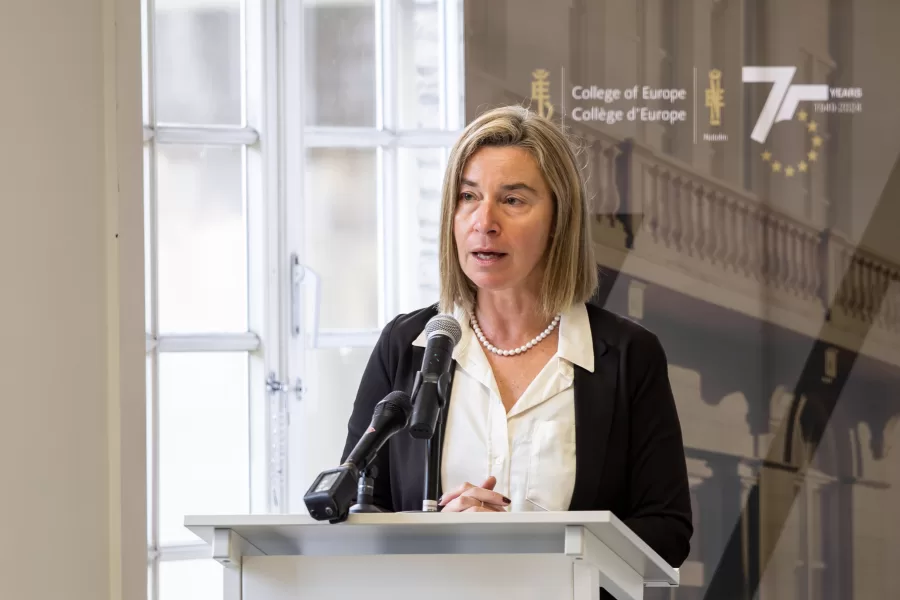 FEDERICA MOGHERINI RETTRICE DEL COLLEGIO D’EUROPA
