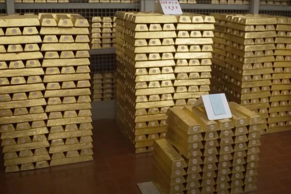 BANCA D’ITALIA BANCHE RISERVA AUREA RISERVE AUREE ORO LINGOTTO LINGOTTI CAVEAU