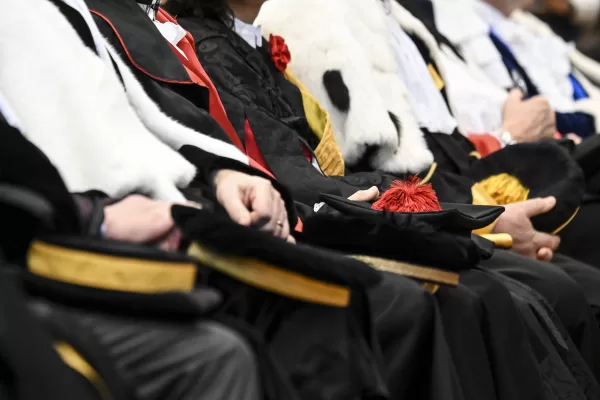 INAUGURAZIONE DELLANNO ACCADEMICO 2023-2024 UNIVERSITA ROMA TRE TOGA TOGHE TOCCO CAPPELLO