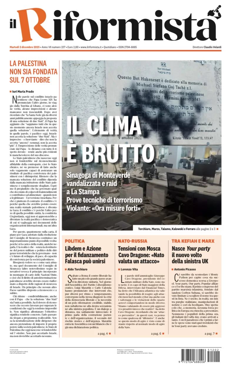 Quotidiano del 2 Dicembre 2025